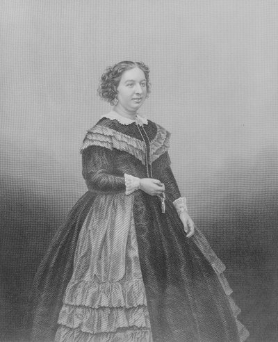 Miss Louisa Pyne, a "The Drawing-Room Portrait Gallery of Emminent Personages" című műből, 1861 (acélmetszet). alkotó: John Jabez Edwin Paisley Mayall