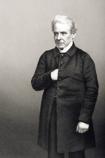 Thomas Dale tiszteletes (1797-1870) D.J. Pound egy fényképről, a „The Drawing-Room of Eminent Personages, Volume 2”, Londonban, 1860. alkotó: John Jabez Edwin Paisley Mayall