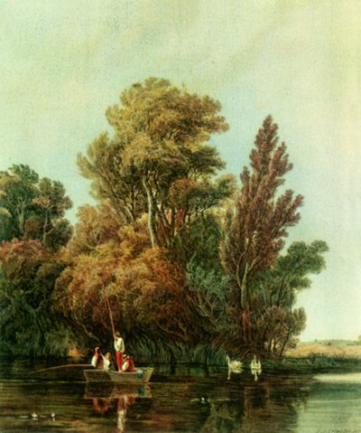 „A horgászmedence”, 1809, 1946. alkotó: John James Chalon