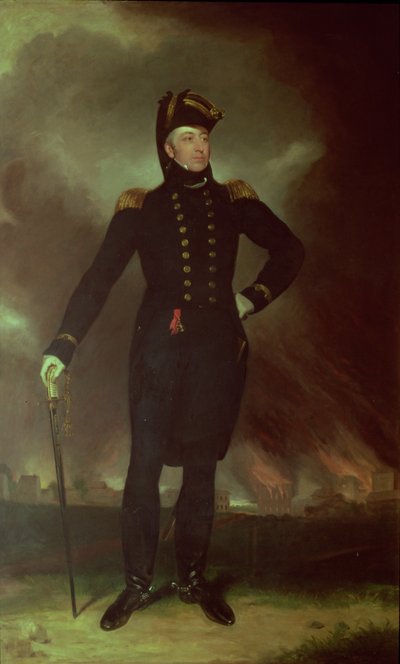 Sir George Cockburn (1772-1853) portréja, 1851 alkotó: John James Halls