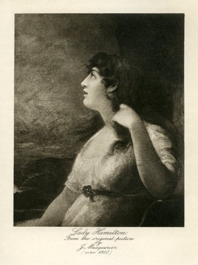 Emma Lady Hamilton alkotó: John James Masquerier