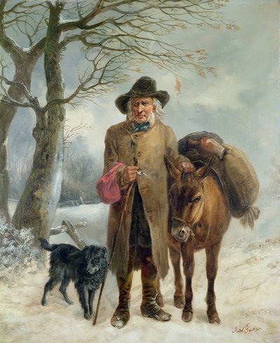 Téli üzemanyag (olaj) gyűjtése alkotó: John Jesse Barker