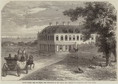 Brook House, Wight-sziget, Seely képviselő úr rezidenciája, Garibaldi meglátogatta alkotó: John Jessop Hardwick