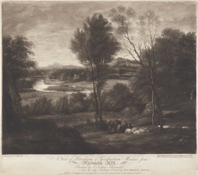 Petersham és Twickenham Meadows kilátása a Richmond Hillről alkotó: John Jones