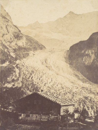 Svájci gleccser, 1850-es évek. alkotó: John Joscelyn Coghill