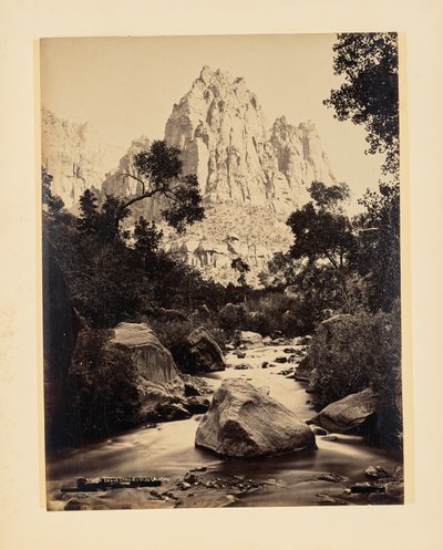 Eagle Crag, Rio Virgen, Utah állam alkotó: John K. Hillers