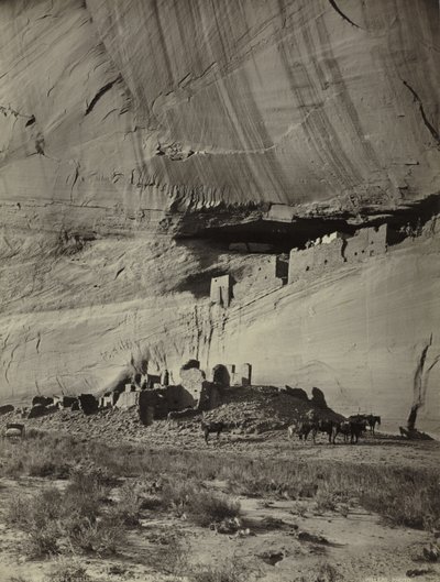 Sziklalakások romjai, Cañon de Chelly, Arizona alkotó: John K. Hillers