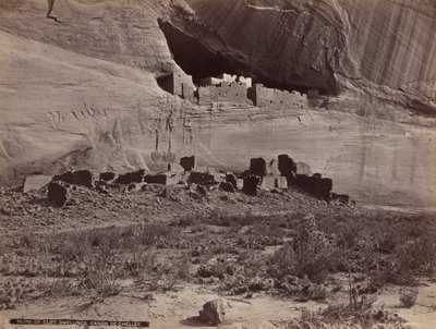 A sziklakunyhók romjai, Canyon de Chelly,1879-1881 (fénykép) alkotó: John K. Hillers
