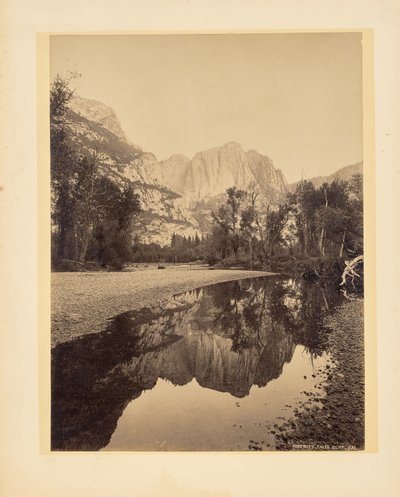Yosemite-vízesések, sziklafal, Kalifornia alkotó: John K. Hillers