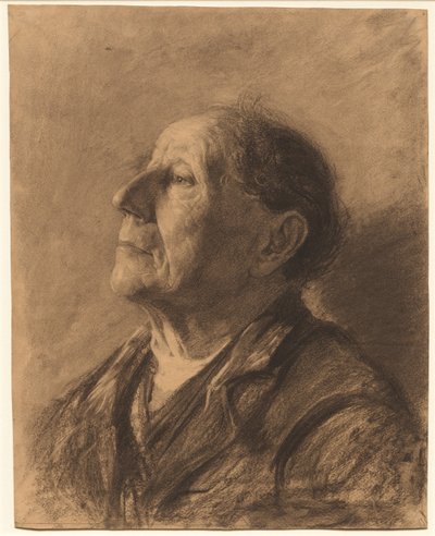 Egy öregember portréja, c. 1884. alkotó: John Kavanagh