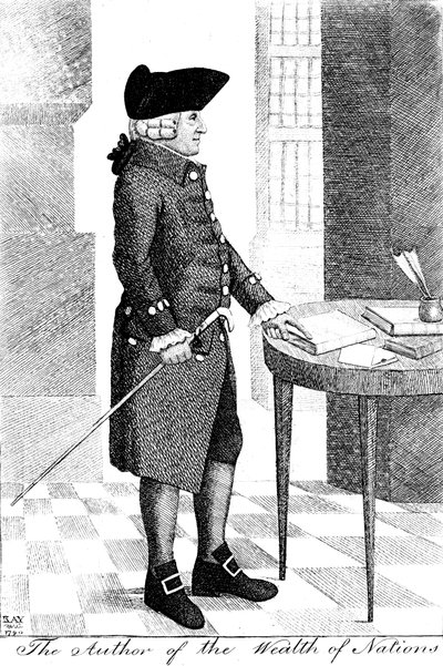 Adam Smith 1723-1790, skót filozófus és közgazdász, 1790 alkotó: John Kay