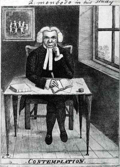 Szemlélődés – Lord Monboddo tanulmányában, 1784 alkotó: John Kay