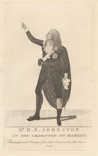 Mr. H. E. Johnston a Hamlet karakterében alkotó: John Kay
