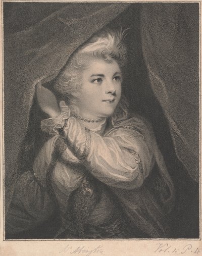 Mrs. Frances Abington (született Barton) Roxalana szerepében A szultánban alkotó: John Keyse Sherwin