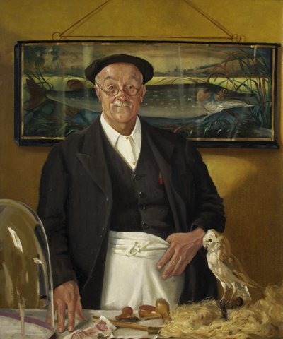 Mr. Chopping the Taxidermist (olaj, vászon) alkotó: John Kynnersley Kirby