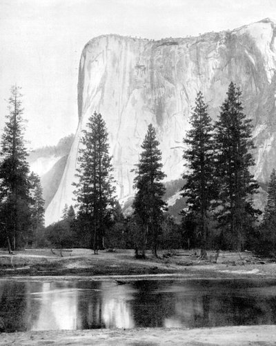El Capitan, Yosemite Valley, California, USA, 1893. alkotó: John L. Stoddard