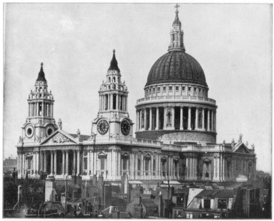 St Pauls Cathedral, London, 19. század vége. alkotó: John L. Stoddard
