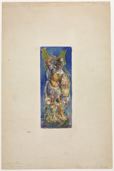 Tervezés ólomüveghez. alkotó: John La Farge