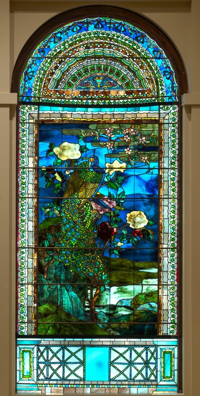 Pávák és bazsarózsák II alkotó: John La Farge