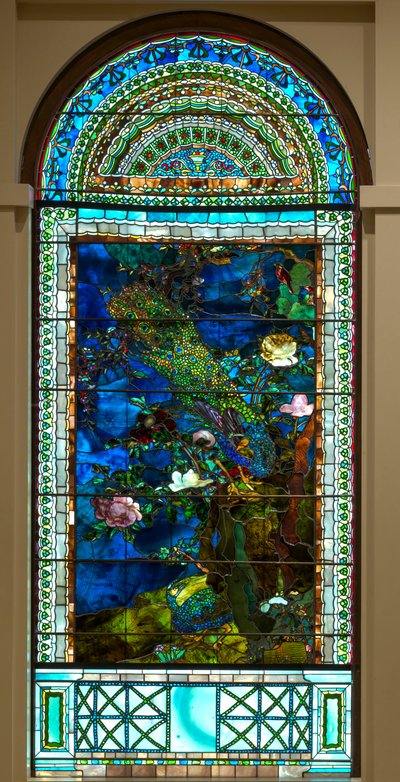 Pávák és bazsarózsák I alkotó: John La Farge