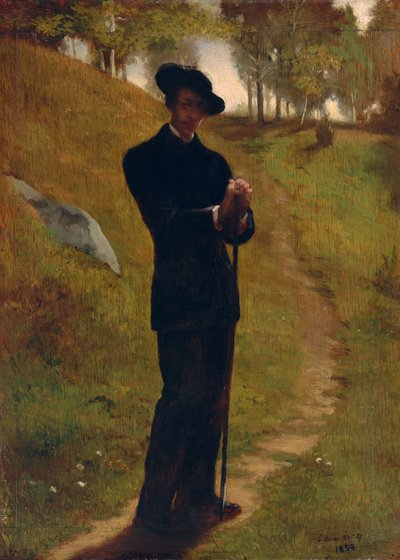 A festő portréja, 1859. alkotó: John La Farge