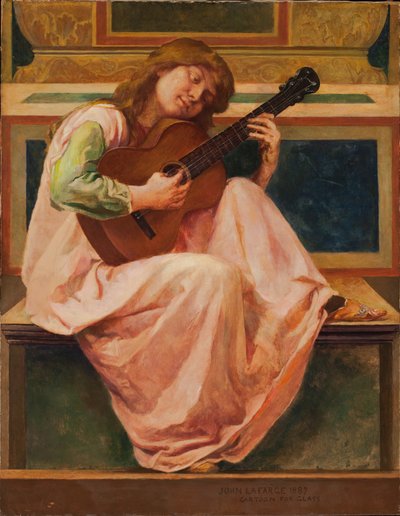 Játékos, 1887 (viasz péppapíron) alkotó: John La Farge or Lafarge