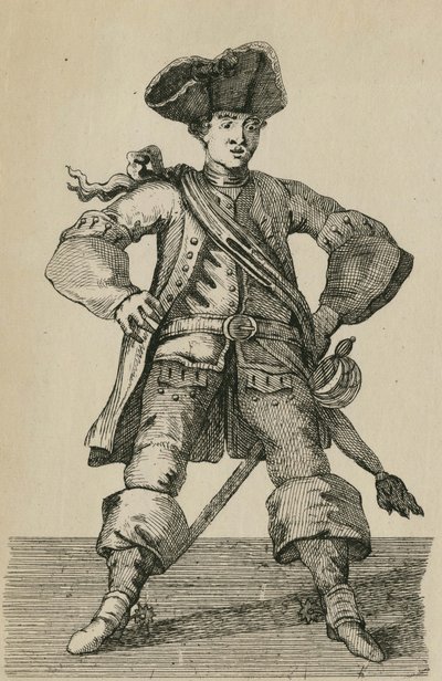 Cibber, az ókori pisztoly karakterében alkotó: John Laguerre