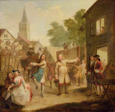 Hob apja ellenére tovább táncol, 1726 körül (olaj, vászon) alkotó: John Laguerre