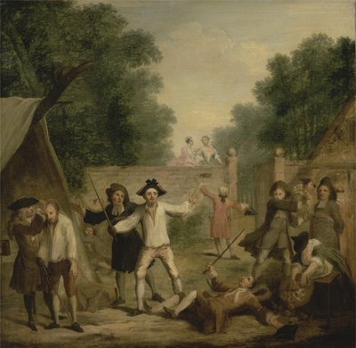 Hob védelme, 1725 körül (olaj, vászon) alkotó: John Laguerre
