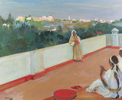 Este a ház tetején, Tanger (olaj, vászon) alkotó: John Lavery