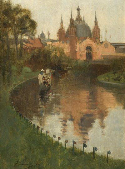 Kelvingrove, Kilátás a folyóról, 1888 alkotó: John Lavery