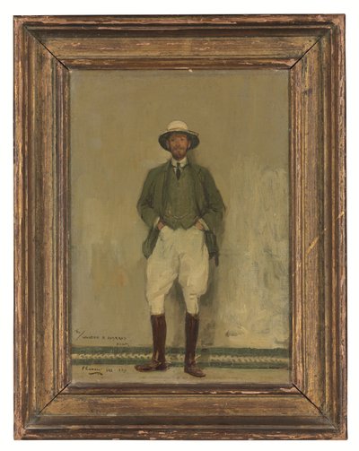 Walter B. Harris portréja, 1907 körüli (olaj, vászon, karton) alkotó: John Lavery