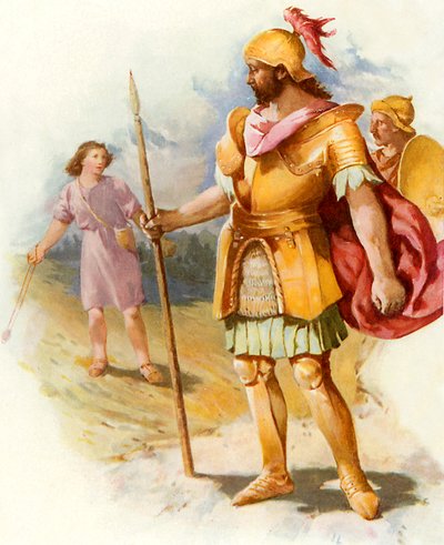 Dávid és Góliát alkotó: John Lawson