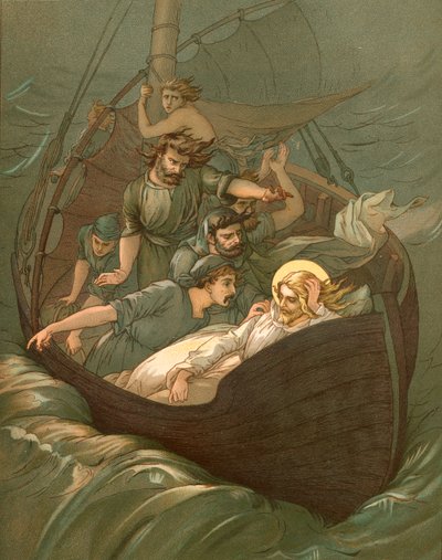 Jézus alszik a viharban alkotó: John Lawson