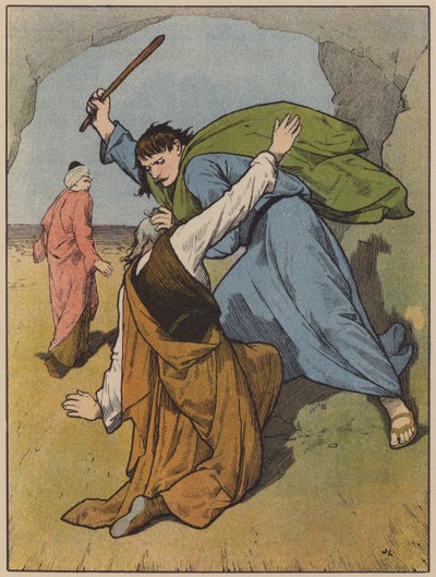 Mózes megöli a kegyetlen feladat-mestert alkotó: John Lawson