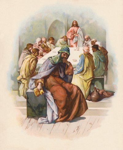 Az utolsó vacsora (színes litográfia) alkotó: John Lawson