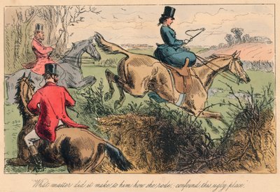 „Mit számít neki, hogyan lovagolt, összezavarta ezt a csúnya helyet”, 1865. Művészek: John Leech, Hablot Knight Browne. alkotó: John Leech, Hablot Knight Browne