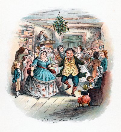 Karácsonyi ének: Mr Fezziwigs Ball, 1843 alkotó: John Leech
