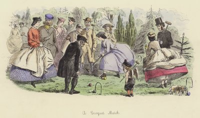 Egy krokett meccs alkotó: John Leech
