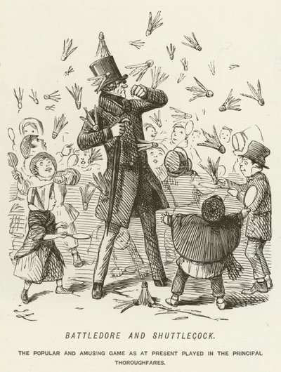 Battledore és Shuttlecock alkotó: John Leech