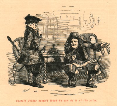 Fisher kapitány nem hiszi, hogy meg tudja csinálni ezen az áron, 1897. alkotó: John Leech