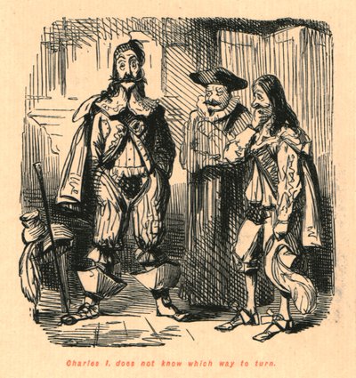 I. Károly nem tudja, merre forduljon, 1897. alkotó: John Leech