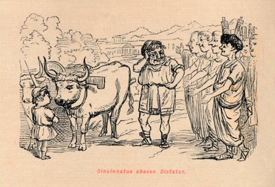 Cincinnatust választották diktátornak, 1852 alkotó: John Leech
