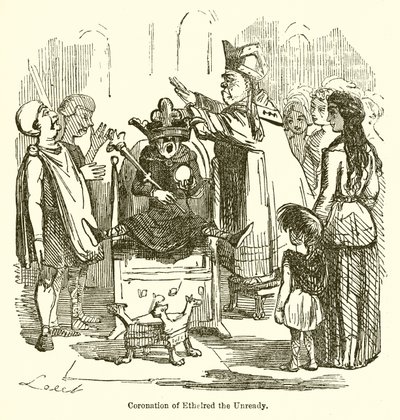 Ethelred, a Készenetlen koronázása alkotó: John Leech