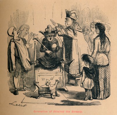Ethelred, a Készenetlen koronázása, c1860, c1860 alkotó: John Leech