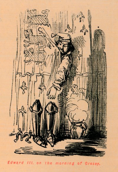 III. Edward Cressy reggelén, 1860, 1860 c alkotó: John Leech