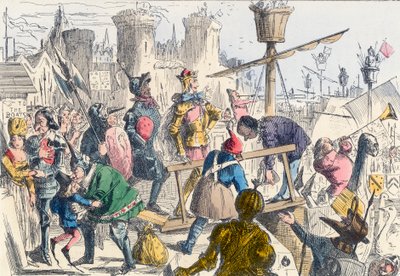 V. Henrik király beszállása Southamptonban alkotó: John Leech