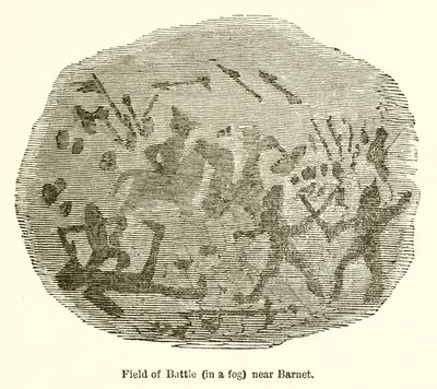 Csatatér (ködben) Barnet közelében alkotó: John Leech