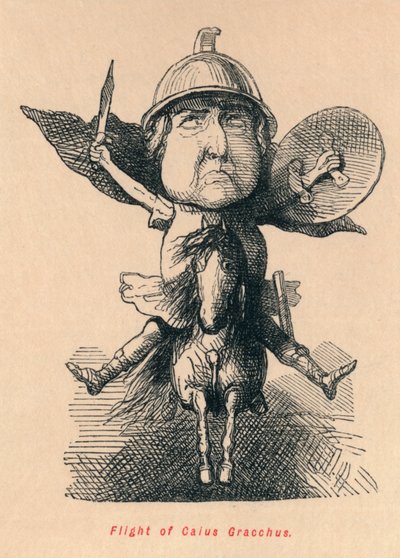 Gaius Gracchus repülése, 1852 alkotó: John Leech