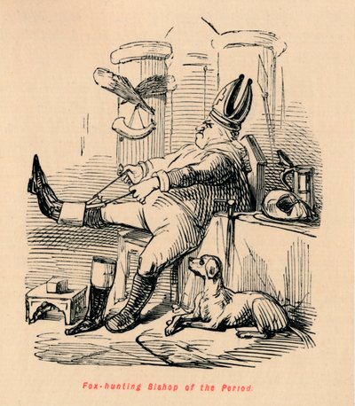Rókavadászat A korszak püspöke, c1860, c1860 alkotó: John Leech